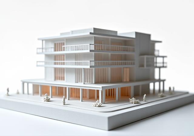 Edificio comercial maqueta